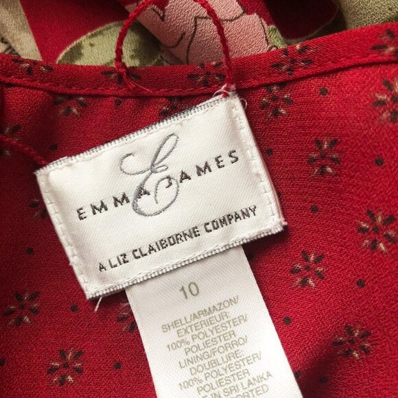 Double-Sided Maxi Floral Red Dress - Picture 7 of 7